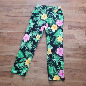 Ralph Lauren Tropical Print Ankle Pant Size 4